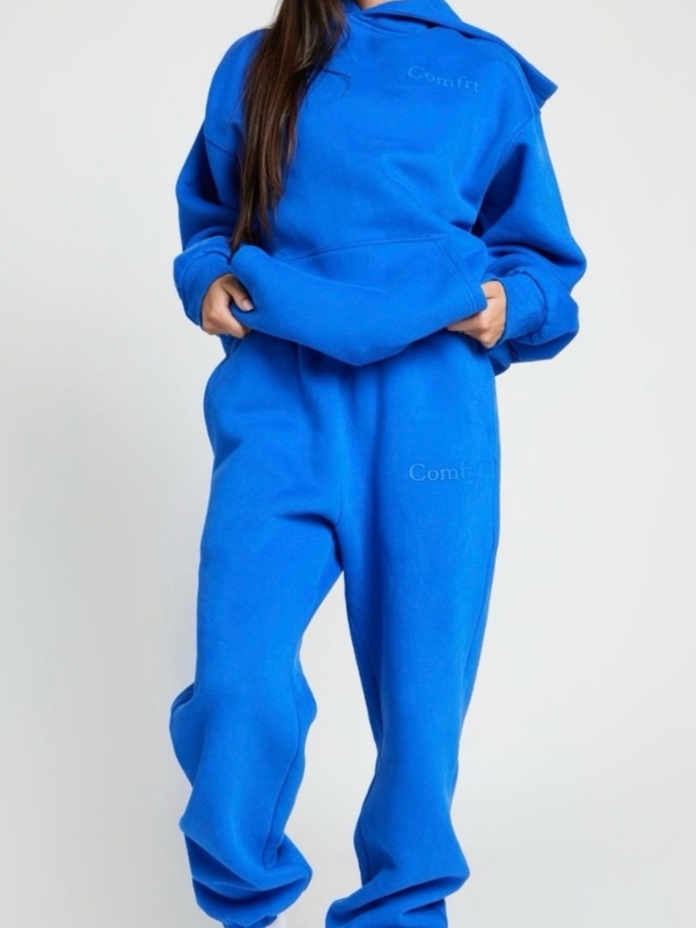 Cobalt Blue Minimalist Men's Sweater